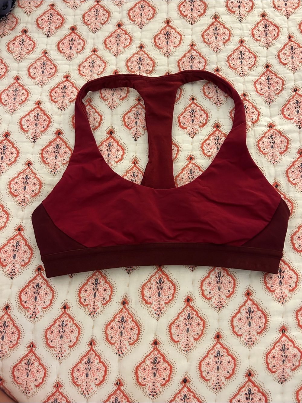 Lululemon Women’s Burgundy Racerback Sports Bra